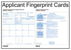 Applicant-Personnel-Immigration Fingerprint Cards