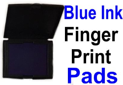 Fingerprint Pads With Blue Ink