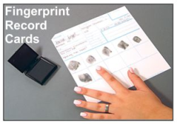 Fingerprint Cards and Fingerprinting Supplies