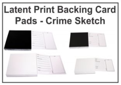 Latent Print Backing Card Pads - Crime Sketch