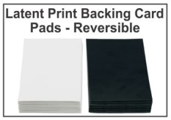 Latent Print Backing Card Pads - Reversible