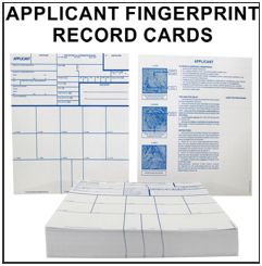 Applicant-Personnel-Immigration Fingerprint Cards