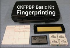 CKFPBP Basic Fingerprint Kit, with Dark "LE" #3.5 Fingerprint Pad