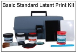 Basic 3 Standard Latent Print Kit - Tape & Backing Cards