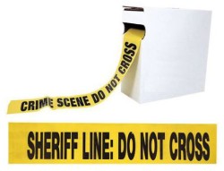 Crime Scene Barrier Tape Sheriff's Line