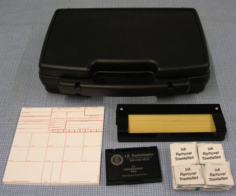 CKFPBP Basic Fingerprint Kit, with Dark "LE" #3.5 Fingerprint Pad