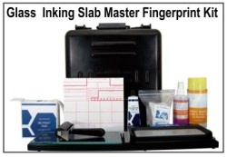 Master Fingerprinting Kit 
Glass Slab Master Portable Fingerprinting Kit