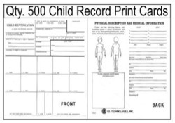 Child Record Fingerprint Cards