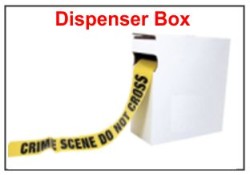 Crime Scene Barrier Tape Dispensing Box