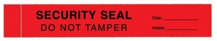 Evidence Warning Seals - 100/pkg