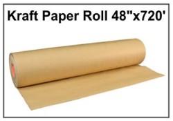 Kraft Paper Rolls - Brown, 48" x 720'