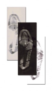 5"x14" Rubber/Gelatin Footprint Lifter - Black