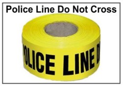 Police Do Not Cross, Barrier Tape