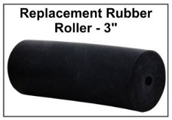 3" Replacement Rubber Roller