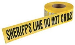 Sheriff's Line Do Not Cross Barrier Tapes