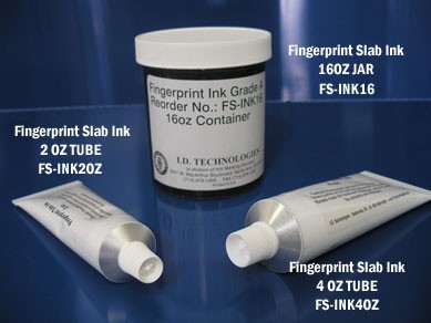 Black Fingerprint Slab Ink (Ink Tube Size: 4 oz)