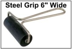 6" Steel Grip Paste Ink Roller