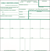 Child ID Fingerprint Cards
Child Identification Fingerprint Cards
Child Identification Cards
