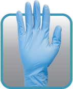 Blue Medium Nitrile Barrier Gloves