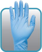 Small Blue Nitrile Barrier Gloves