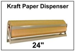 Kraft Paper Roll Dispenser / Cutter, 24"
