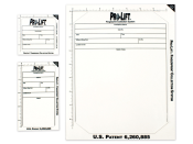 Pro-Lift, Latent Print Lifters White